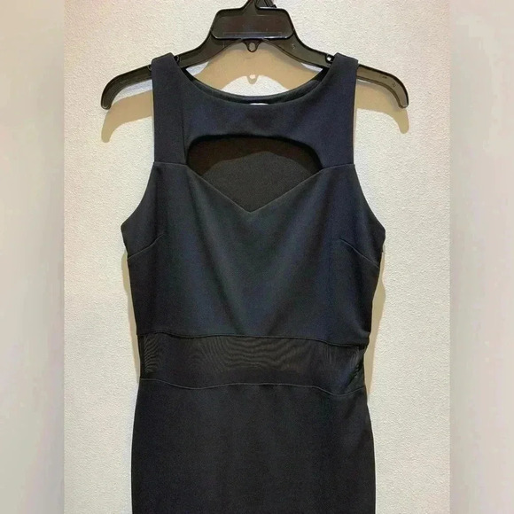 JustFab Kennedy Cut Out Mini Dress Casual Black Size L - Picture 5 of 10